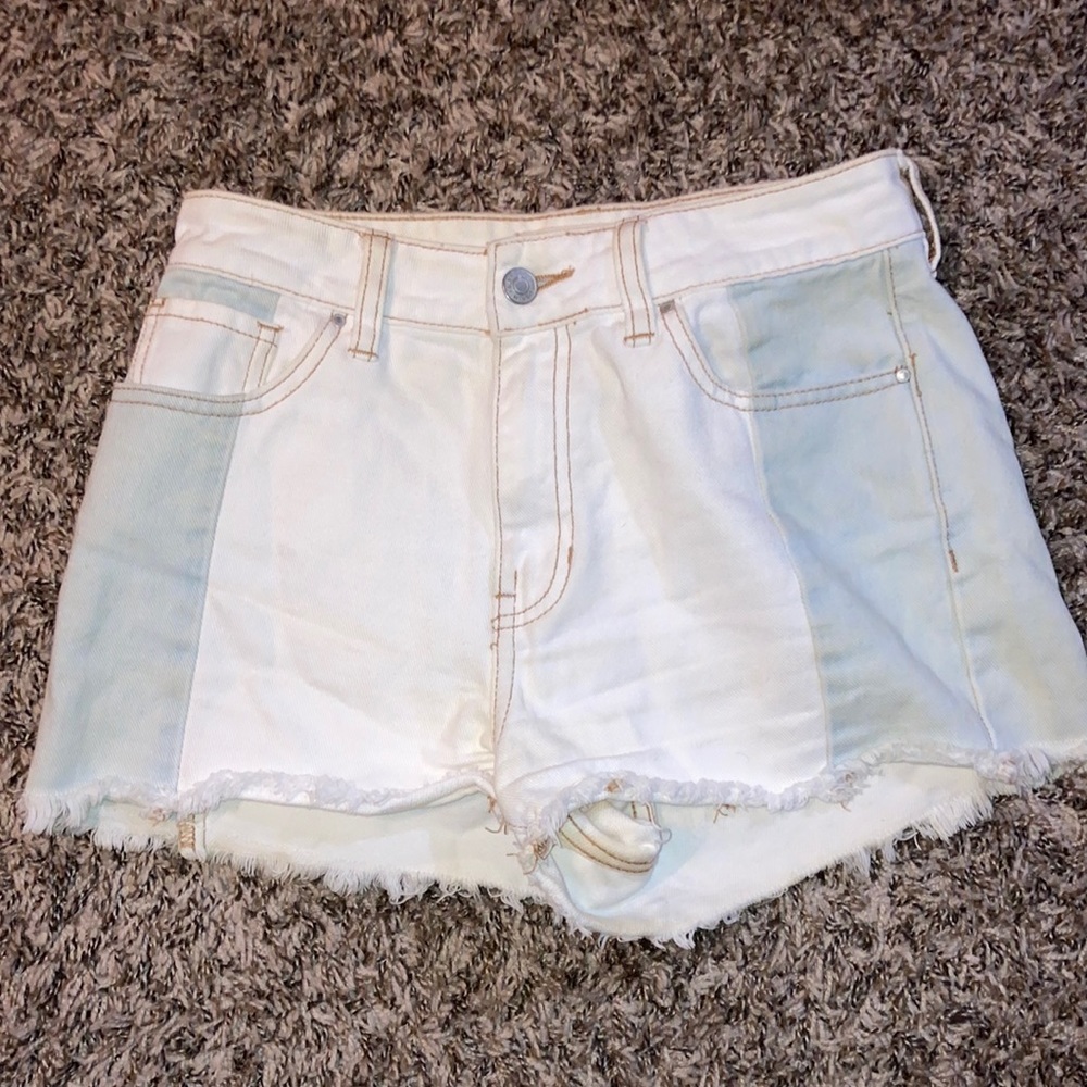 Pacsun White denim shorts